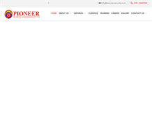 Tablet Screenshot of pioneersecurity.co.in